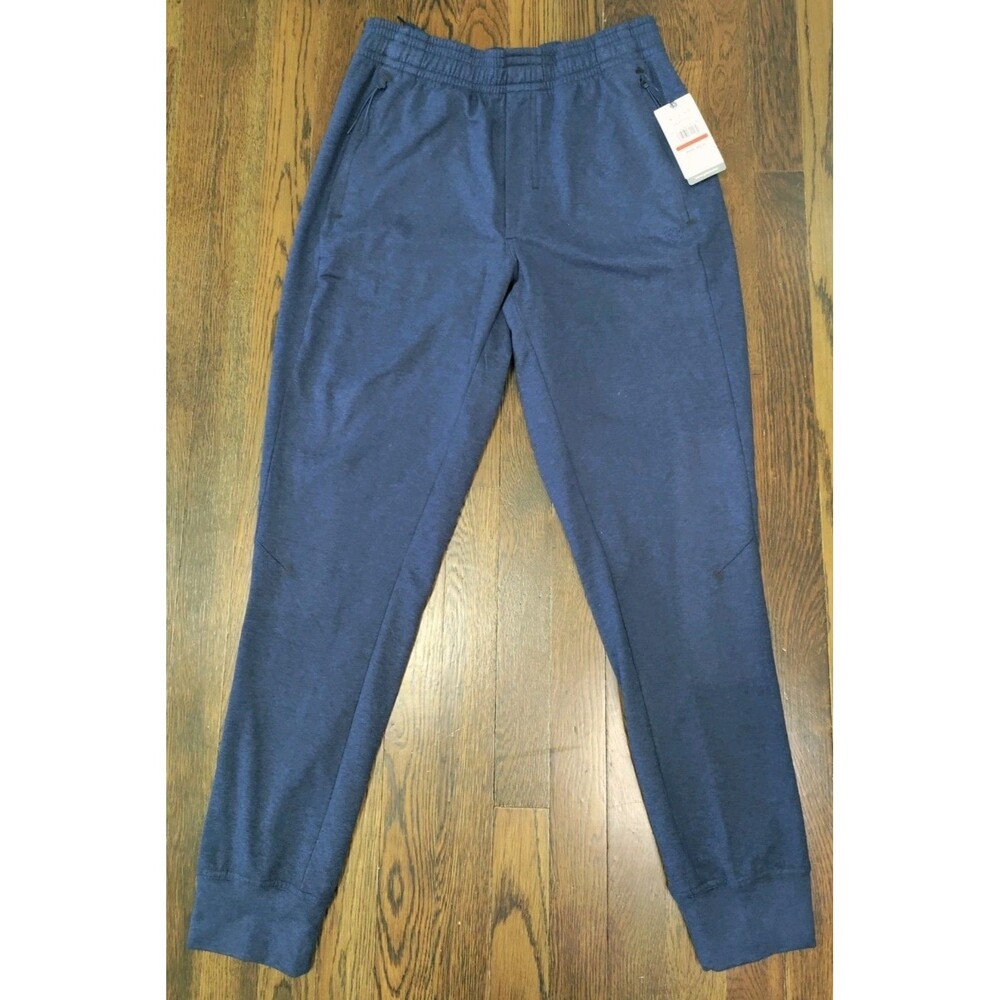 Gaiam Joggers Men's Small Inseam 31" Blue Heather "Inner Strength" NWT Athletic